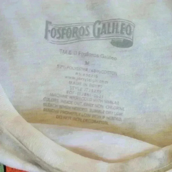 Skull graphic print short sleeve tee casual t-shirt size medium - Picture 7 of 8